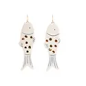 Jenna Vanden Brink Ceramics - JVB JVB JEEA - Little Fish Porcelain Earrings (Alive)