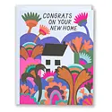 Banquet Atelier and Workshop - BAW BAWGCNH0003 - Psychedelic Garden New Home Housewarming Card