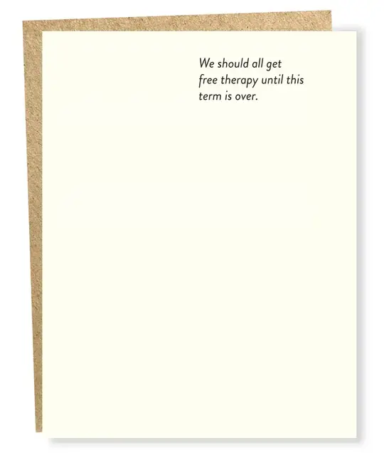 Sapling Press - SAP SAPGCHU0105 - Free Therapy Card (state of affairs)