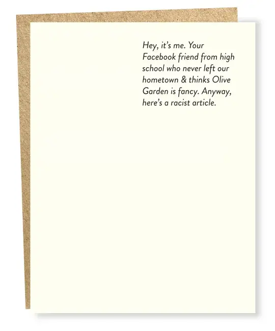 Sapling Press - SAP SAPGCHU0148 - Facebook Friend Olive Garden