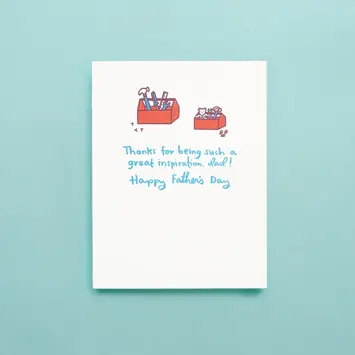 Iron Curtain Press - IC ICGCFD0008 - Great Inspiration Tool Box Father's Day Card