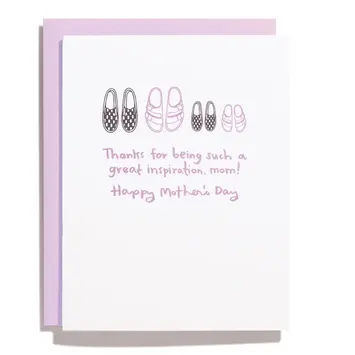 Iron Curtain Press - IC ICGCMD0006 - Inspiration Vans and Birkenstocks Mother's Day Card