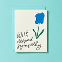 Iron Curtain Press - IC ICGCSY0009 - Blue Flower Deepest Sympathy Card