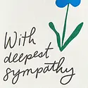 Iron Curtain Press - IC ICGCSY0009 - Blue Flower Deepest Sympathy Card