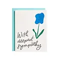 Iron Curtain Press - IC ICGCSY0009 - Blue Flower Deepest Sympathy Card