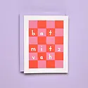 Iron Curtain Press - IC ICGCBM0002 - Checkered Bat Mitzvah Card