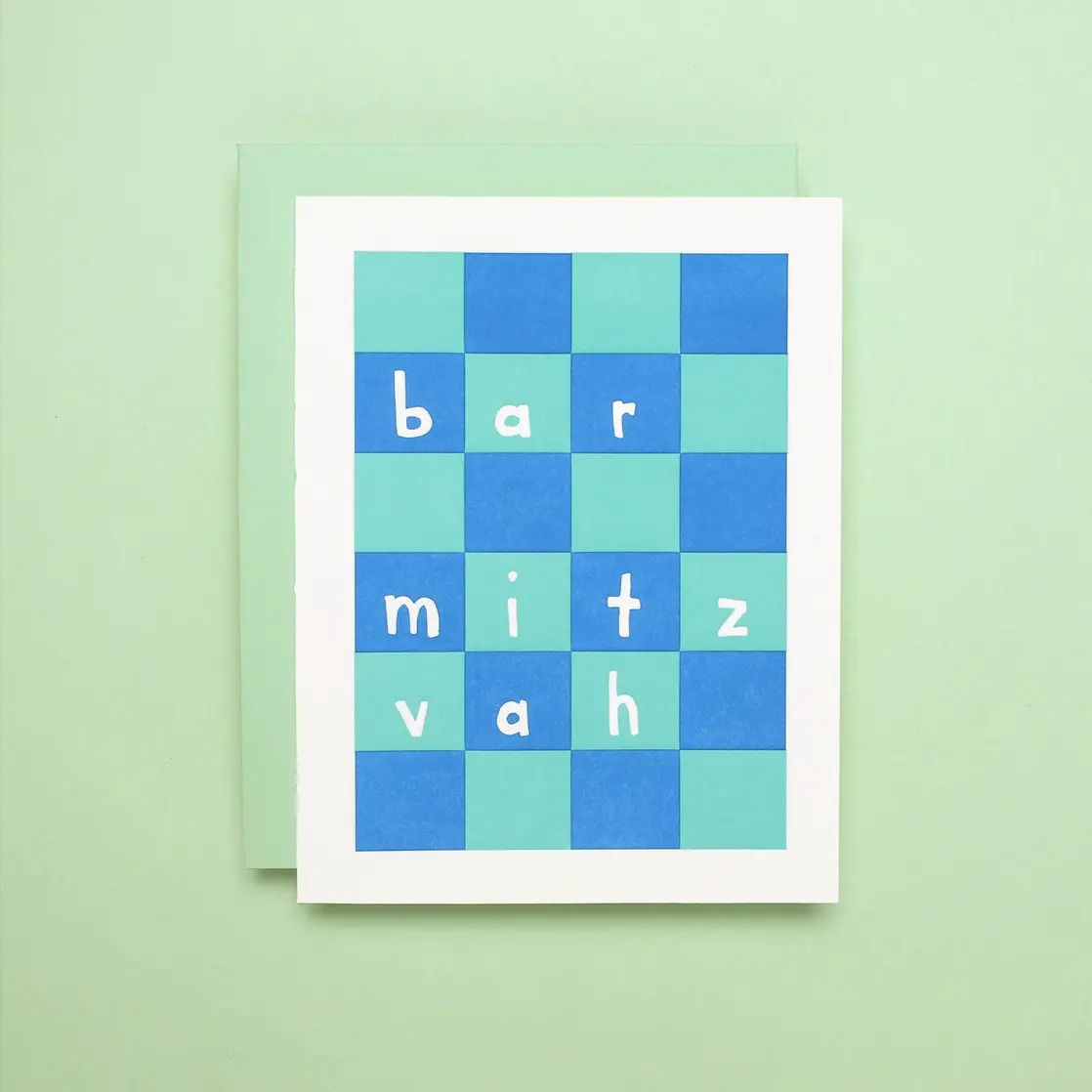 Iron Curtain Press - IC ICGCBM0001 - Checkered Bar Mitzvah Card