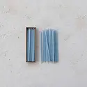 Creative Co-Op - CCO CCO CATA - Light Blue Ultra Thin Taper Candle (1/4" Round)  Box Set of 36, Unscented 10" tall