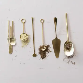 Bloomingville - BLO BLO HG - Cocktail Stirrer with Antique Brass Finish