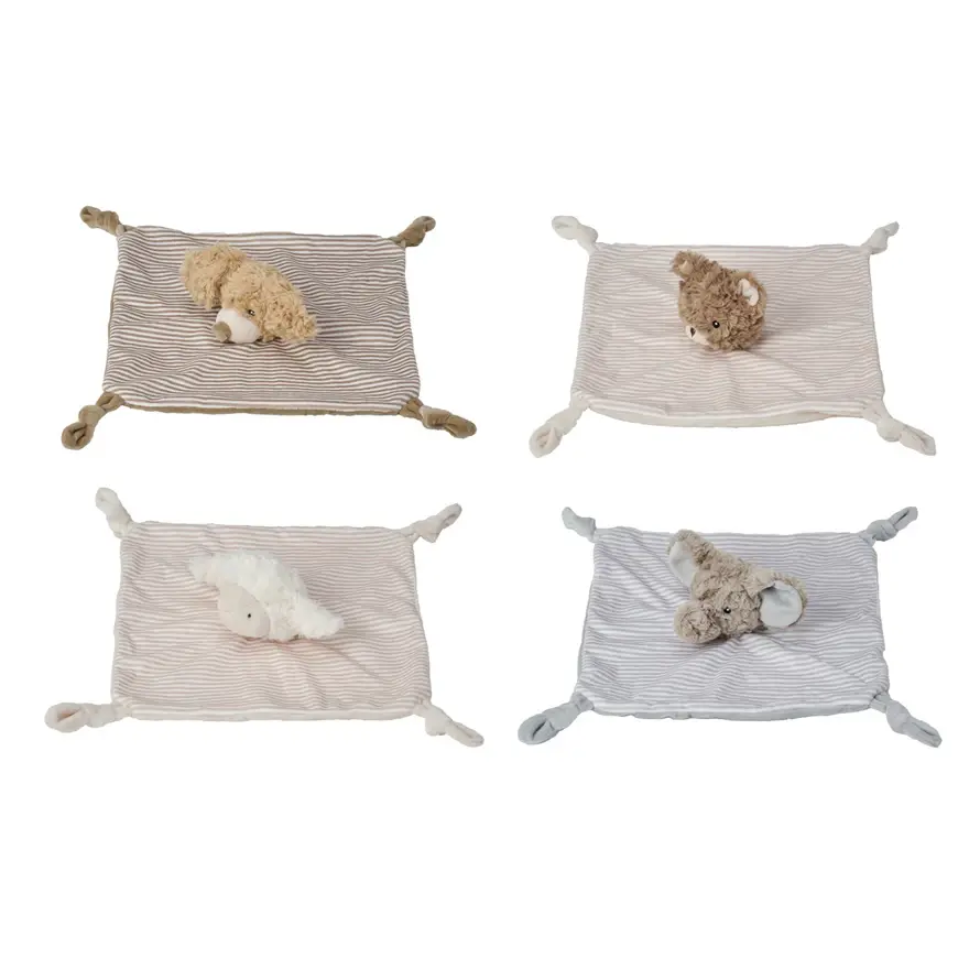 Creative Co-Op - CCO CCO BKTO - Plush Animal Snuggle Blanket Stuffie