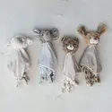 Creative Co-Op - CCO CCO BKTO - Plush Animal Snuggle Blanket Stuffie