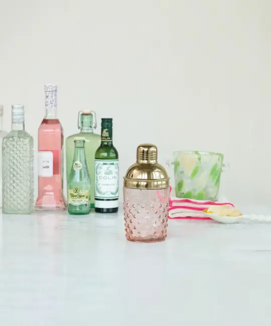 Creative Co-Op - CCO CCO HG - Hobnail Glass Cocktail Shaker14 oz., Hand-Blown