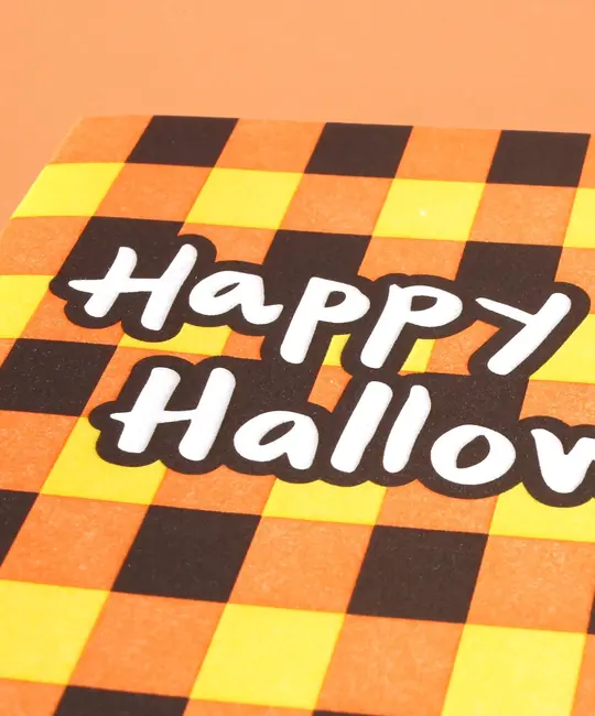 Iron Curtain Press - IC ICGCHA0003 - Plaid Halloween Card
