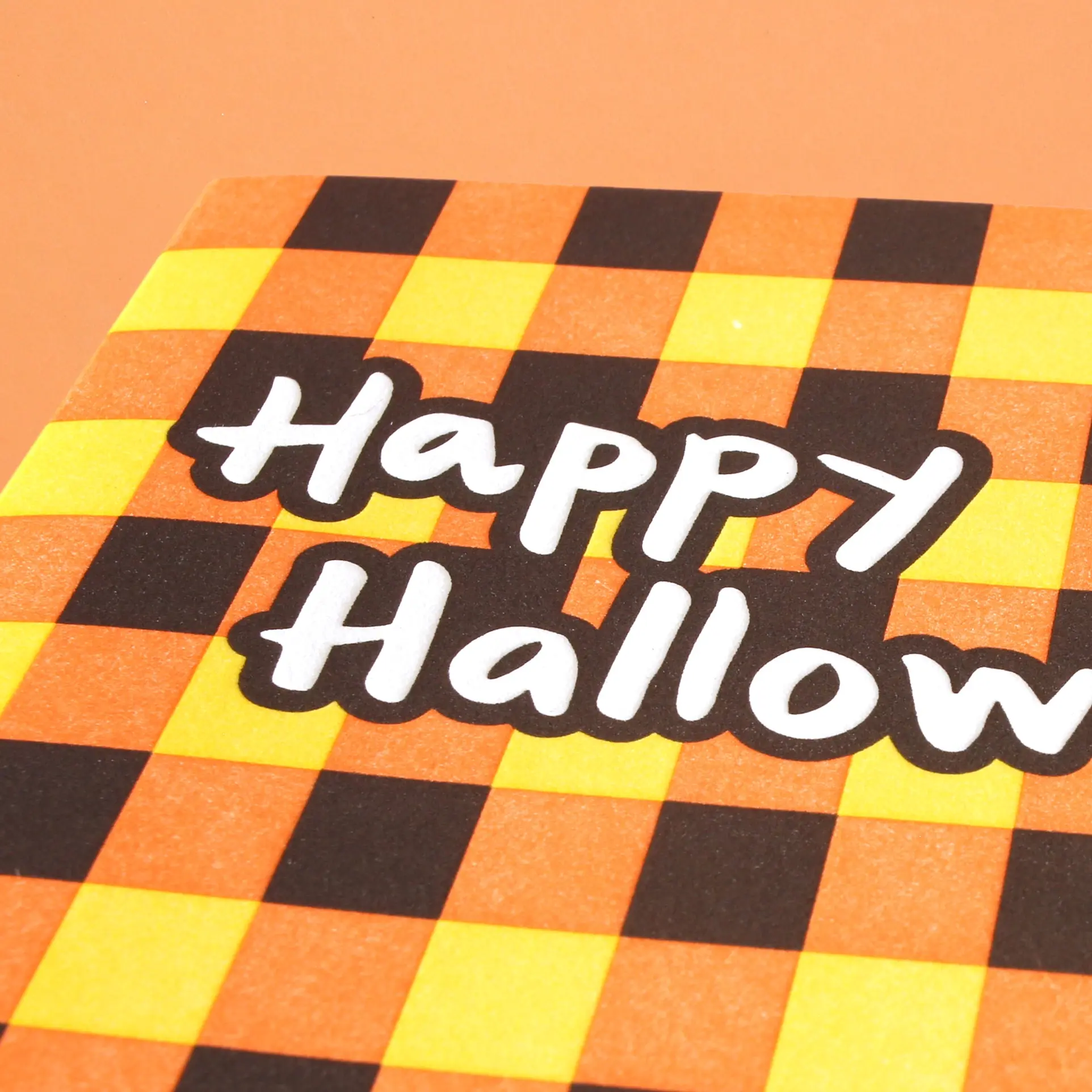 Iron Curtain Press - IC ICGCHA0003 - Plaid Halloween Card