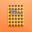 Iron Curtain Press - IC ICGCHA0003 - Plaid Halloween Card
