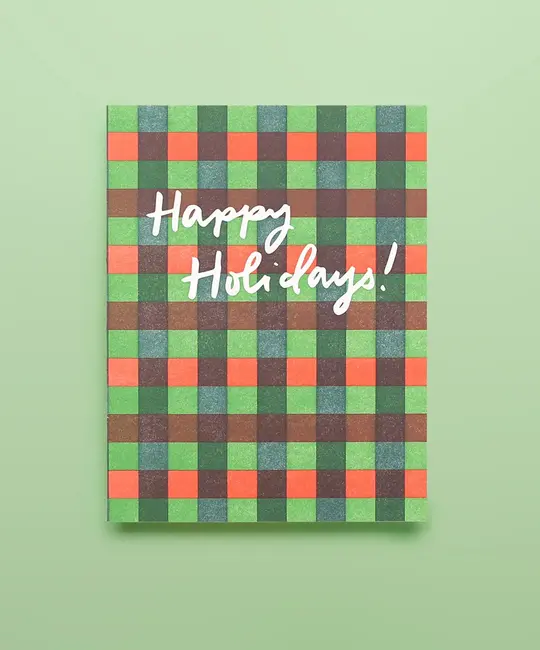Iron Curtain Press - IC ICGCHO0008 - Plaid Holiday Card