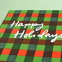 Iron Curtain Press - IC ICGCHO0008 - Plaid Holiday Card
