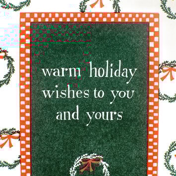 Iron Curtain Press - IC ICGCHO0009 - Warm Holiday Wishes Wreaths Card