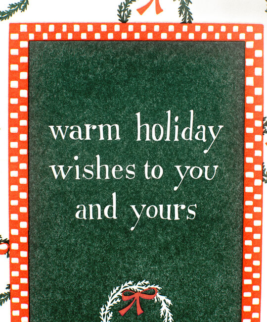 Iron Curtain Press - IC ICGCHO0009 - Warm Holiday Wishes Wreaths Card