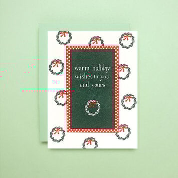 Iron Curtain Press - IC IC NSHO - Warm Wishes Wreaths Holiday Boxed Note Set