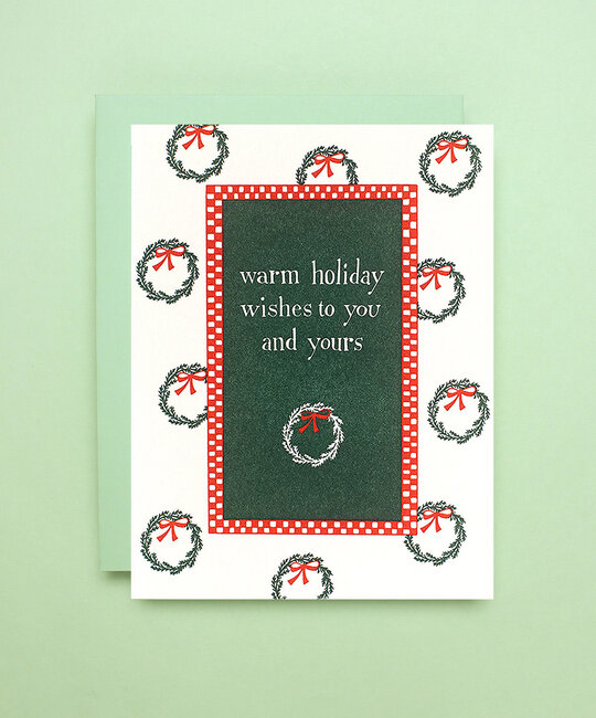 Iron Curtain Press - IC IC NSHO - Warm Wishes Wreaths Holiday Boxed Note Set