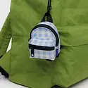Baggu - BA BA AC - Light Blue Gingham Backpack Bag Charm