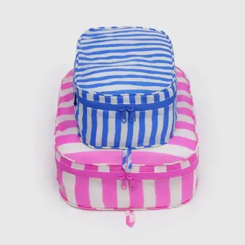 Baggu - BA BA AC - Packing Storage Cube Set, Painted Stripe
