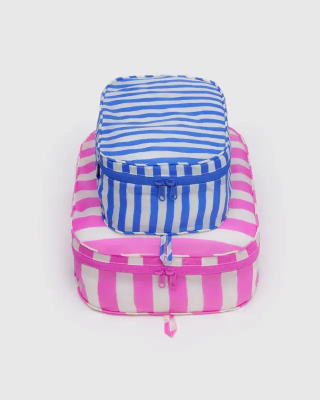 Baggu - BA BA AC - Packing Storage Cube Set, Painted Stripe