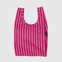 Baggu - BA BA BAG -  Baby Baggu Pink & Red Painted Stripe Reusable Bag