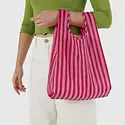 Baggu - BA BA BAG -  Baby Baggu Pink & Red Painted Stripe Reusable Bag
