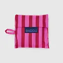 Baggu - BA BA BAG -  Baby Baggu Pink & Red Painted Stripe Reusable Bag