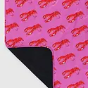 Baggu - BA BA GO - Puffy Picnic Blanket, Pink Lobster