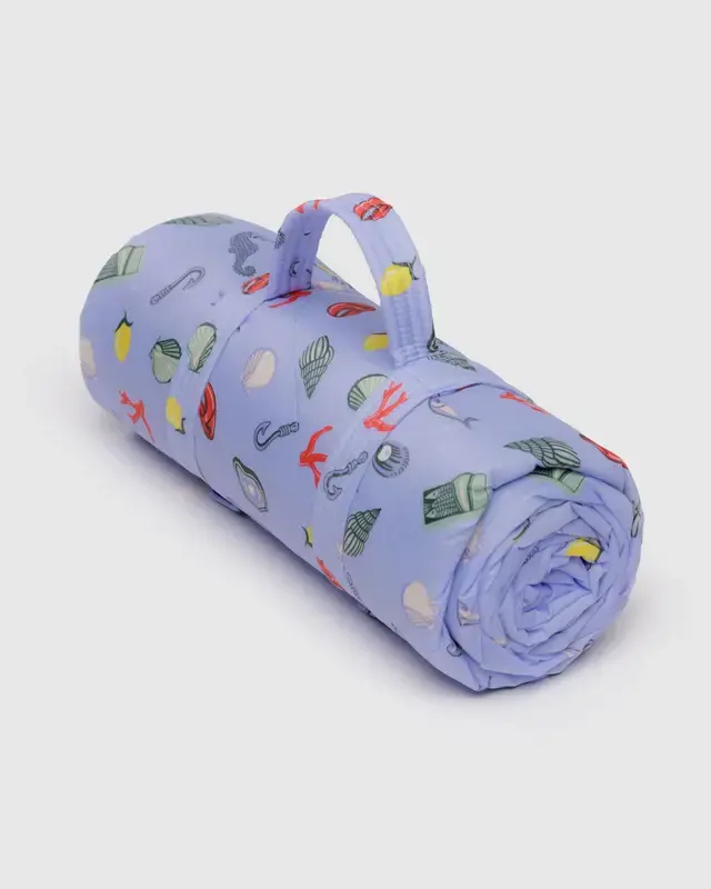 Baggu - BA BA GO - Puffy Picnic Blanket, Sea Charms