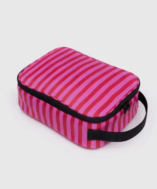Baggu - BA BA HG - Lunch Box, Pink & Red Painted Stripe