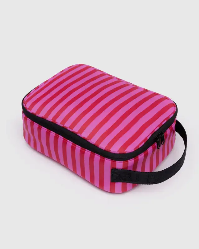 Baggu - BA BA HG - Lunch Box, Pink & Red Painted Stripe