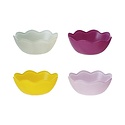 Hazel Mazel - HM HM HGSD -  Glass Scalloped Bowl Set of 4, Assorted Color