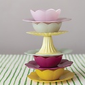 Hazel Mazel - HM HM HGSD -  Glass Scalloped Bowl Set of 4, Assorted Color
