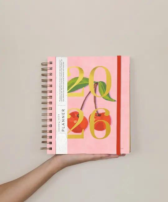 Seedlings - SED SED AG12 - 2026 Sweetest Cherries Spiral Planner 12-Month Agenda
