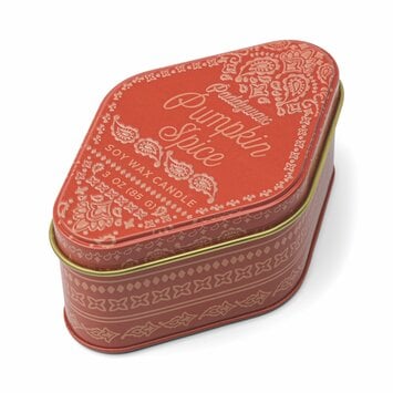Paddywax - PA PA CASM - Pumpkin Spice Bandana Station Tin 3.5 oz Candle