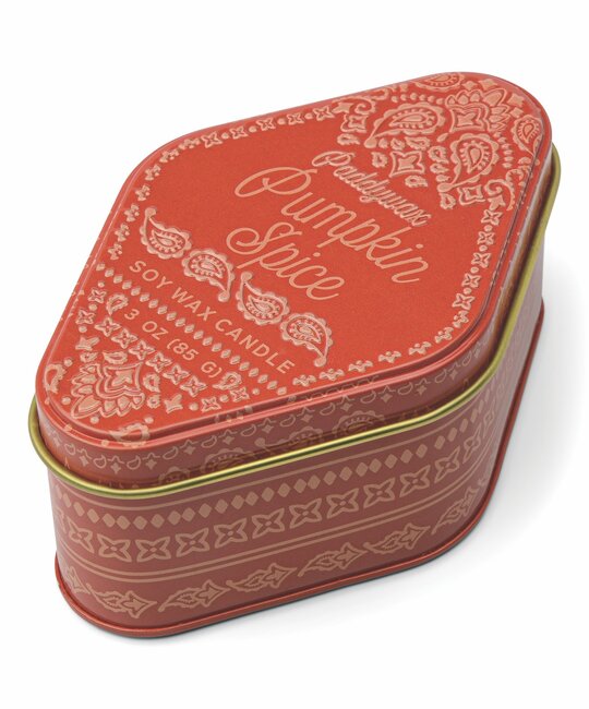 Paddywax - PA PA CASM - Pumpkin Spice Bandana Tin 3.5 oz Candle