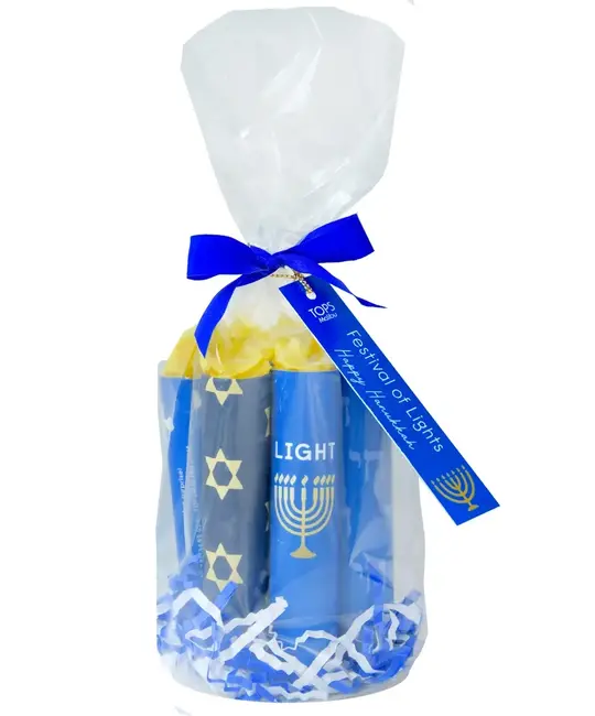 TOPS Malibu TOM PS - Hanukkah Tabletop Surprise Candle Set of 8