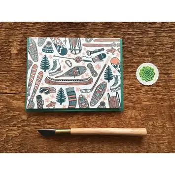 Noteworthy Paper and Press - NPP NPP NSBL - Winter Sports Blank Boxed Note Set