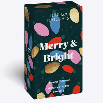 Thulisa Naturals - THN THN APPR - Merry & Bright, Bergamot and Plum Shower Steamer 2 pack