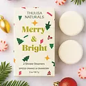 Thulisa Naturals - THN THN APPR - Merry & Bright, Spiced Orange + Cranberry 2 Pack Shower Steamers