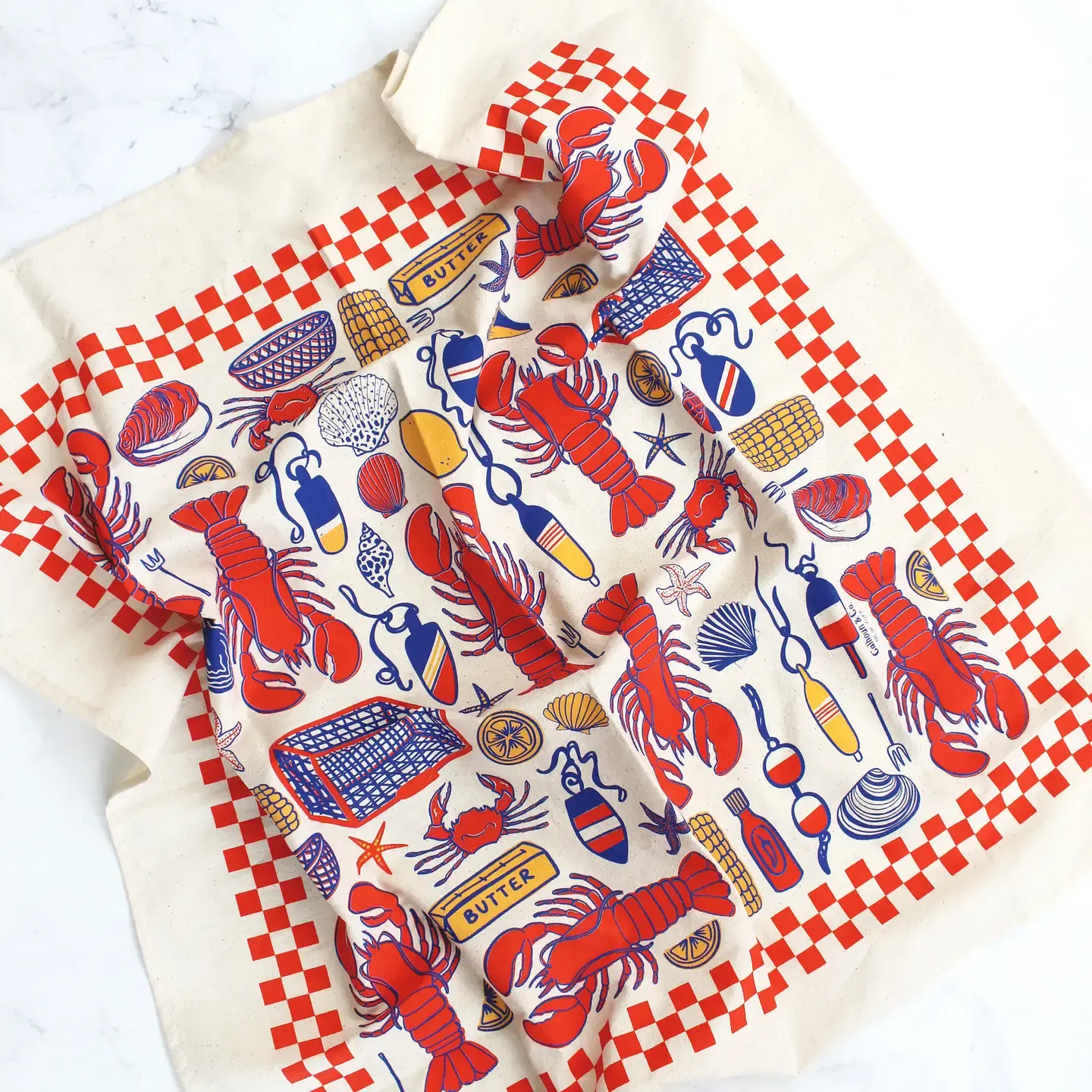 Calhoun & Co. - CAL CAL HGKL - Lobster Shack Tea Towel