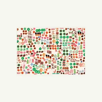 Mr. Boddington's Studio - MB MB WPROHO - Cookie Tray Holiday Wrap Roll, Set of 3 Sheets