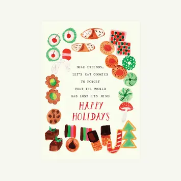 Mr. Boddington's Studio - MB MBGCHO0030 - Let's Eat Our Feelings Cookies Holiday Card