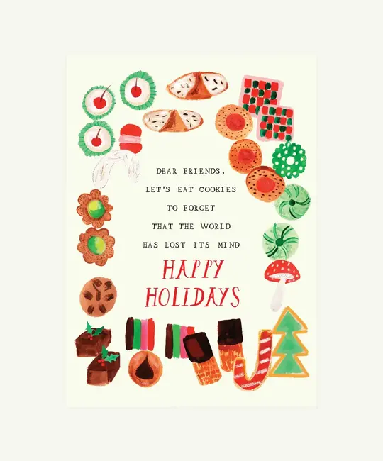 Mr. Boddington's Studio - MB MBGCHO0030 - Let's Eat Our Feelings Cookies Holiday Card