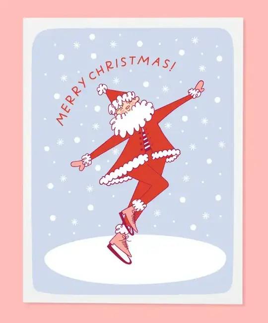 The Good Twin - TGT TGT NSHO - Skating Santa Boxed Note Set, Set of 6