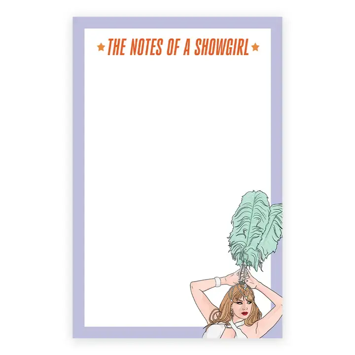 Sammy Gorin - SAG SAG NP - Notes of a Showgirl Taylor Swift Notepad